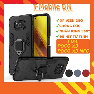 Ốp lưng Xiaomi Poco X3 NFC X3 Pro 🔥 𝐅𝐑𝐄𝐄 𝐒𝐇𝐈𝐏 🔥 Ốp iRON MAN IRING Nhựa PC cứng viền dẻo chống sốc cho Poco X3 Pro NFC
