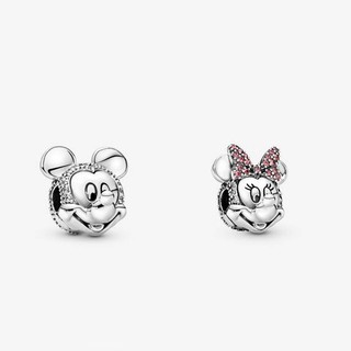 Kẹp Tóc Hình Chuột Mickey Và Minnie Màu Hồng Dễ Thương