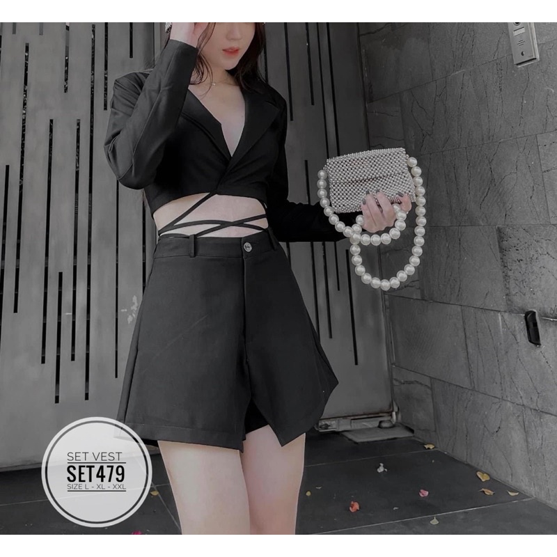 Bigsize Set vest SET479