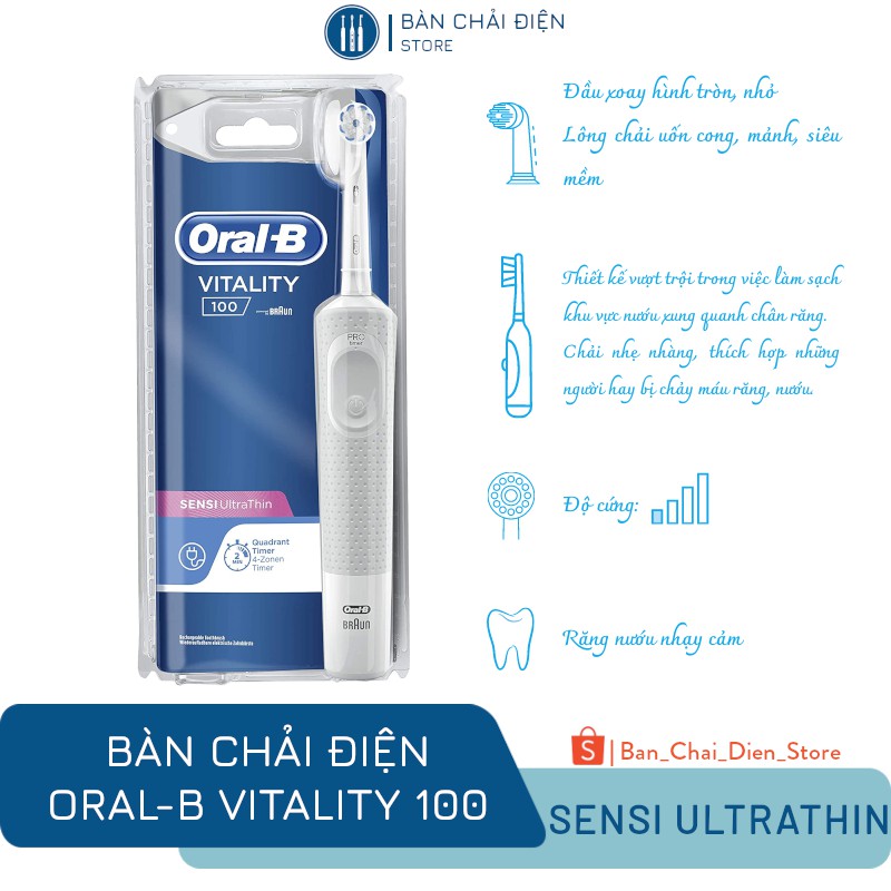 Bàn Chải Đánh Răng Điện Oral-B Vitality 100