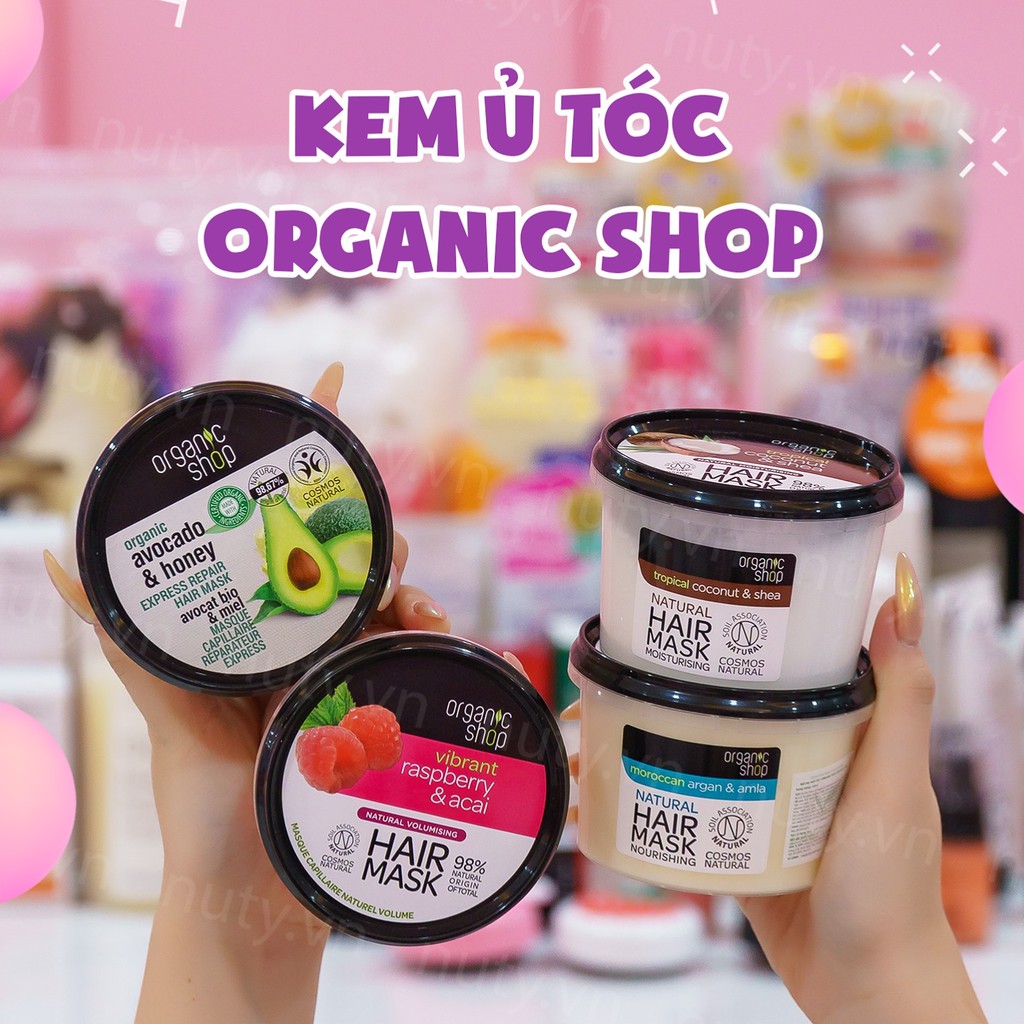 Mặt nạ ủ tóc Organic Shop phục hồi mềm mượt tóc 250ml