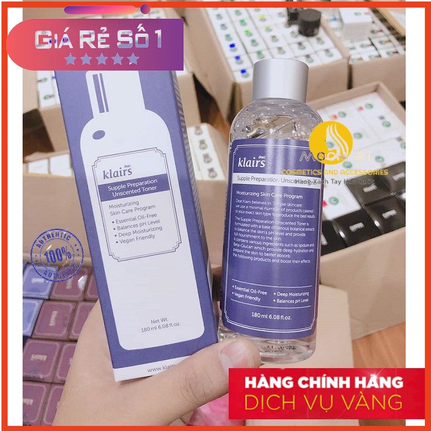 [ SỈ TỪ 192K ] Nước Hoa Hồng Klairs Supple Preparation Unscented Toner 180m | BigBuy360 - bigbuy360.vn