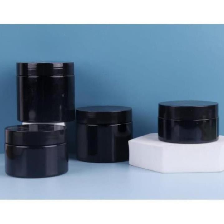 Hủ Đựng Kem ❤ Hũ nhựa pet Đen 100g chiết mỹ phẩm , phụ kiện du lịch