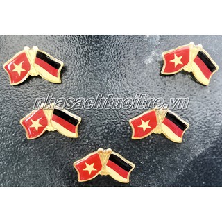 Set 3 Huy Hiệu Lá Cờ Đôi Các Nước Tự Chọn