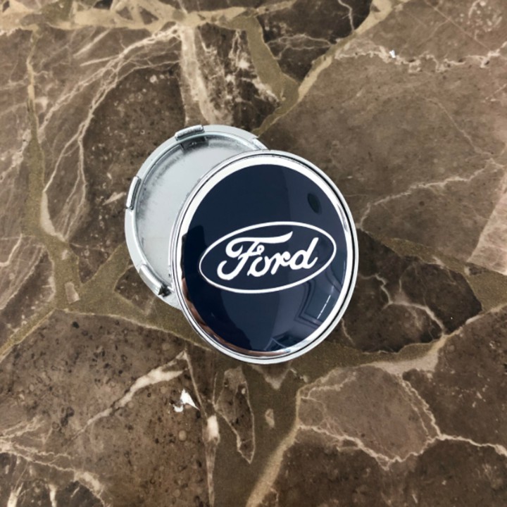 Biểu tượng Logo Ford chụp mâm, vành, bánh xe ô tô kích thước 60mm - Mã sản phẩm FORD60