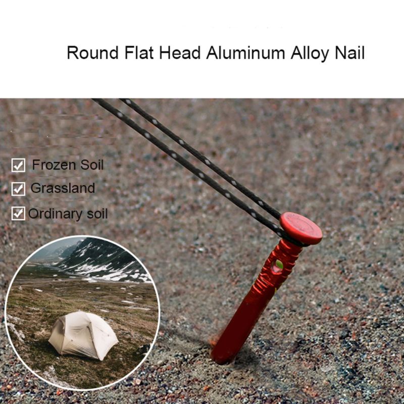 Cọc Dựng Lều Bằng Hợp Kim Nhôm ABS Đa Năng Cho Hoạt Động Cắm Trại Ngoài Trời