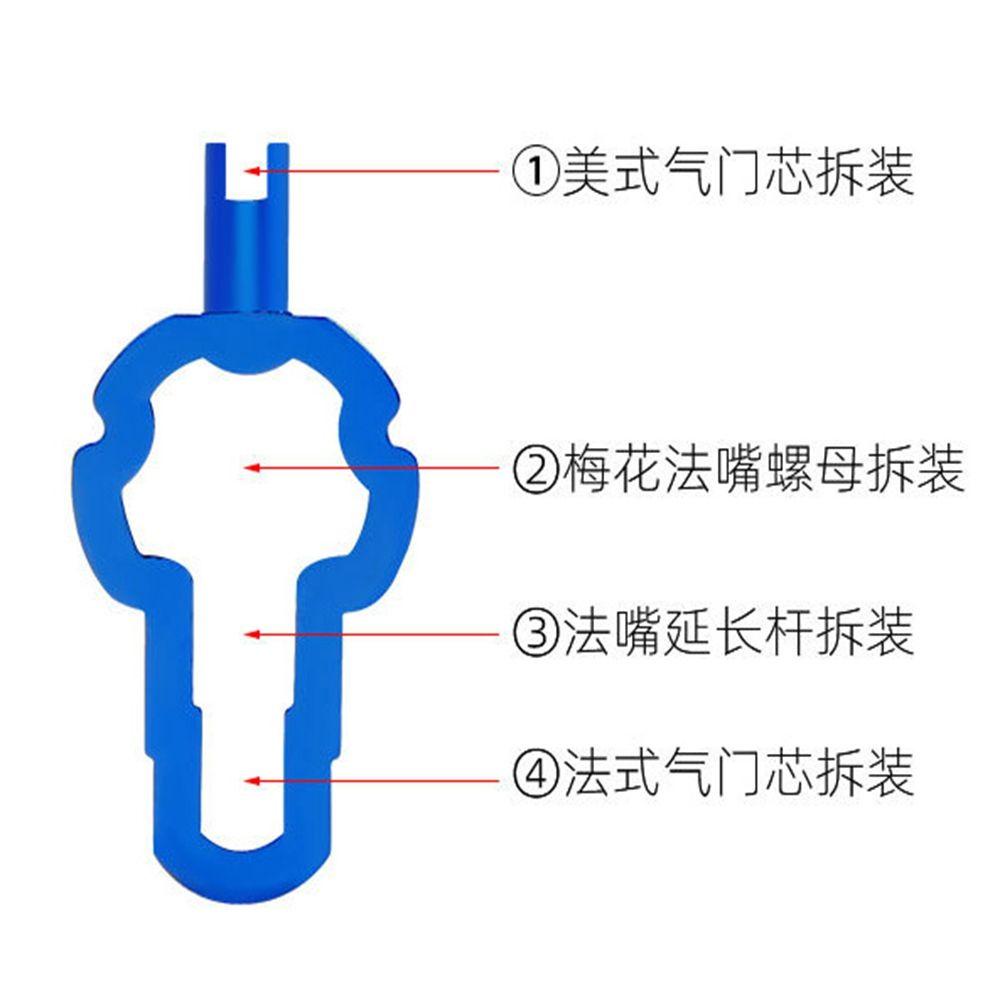 Bộ 1 / 2 Dụng Cụ Tháo Van Xe Đạp Leo Núi Thiết Kế Nhỏ Gọn Màu Xanh Dương