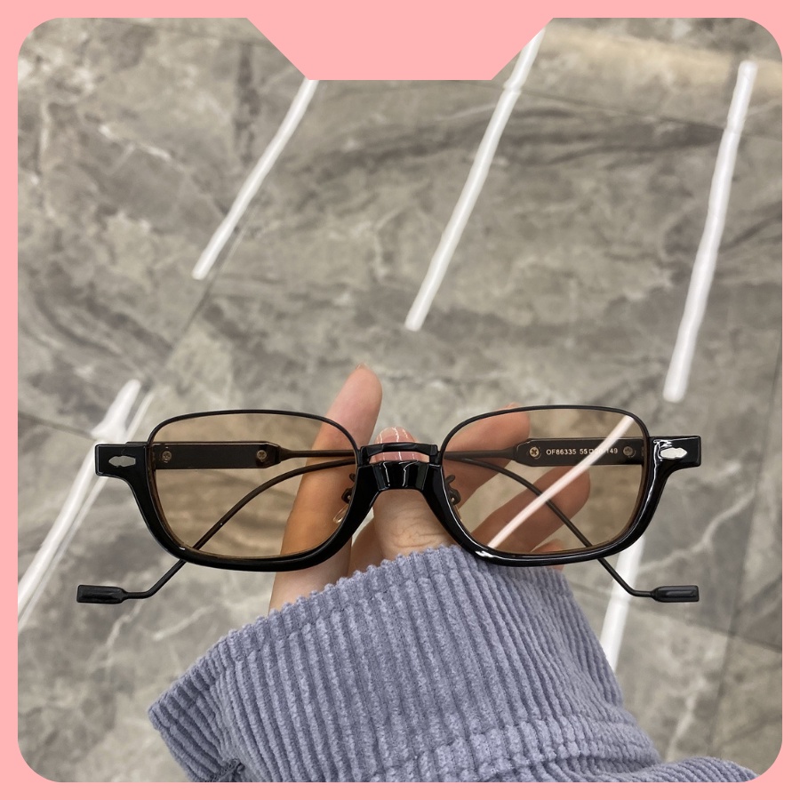 [Hàng Xịn, Giá Tốt] Kính Mát (Kính Râm) Kính Mát Gọng Kim Loại Oval Phong Cách Hàn Quốc Thời Trang - Mã MK031