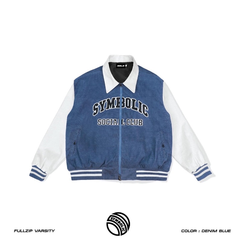 Symbolic Fullzip Varsity Jacket ( áo khoác bomber)