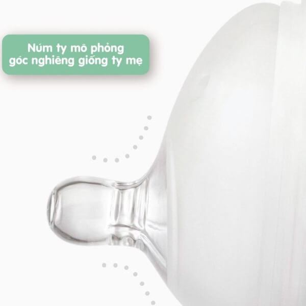 Vỉ 2 núm ty Olababy lỗ cắt chữ X 6M+