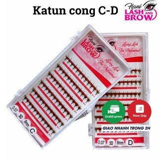 Lông Mi Trụ Katun - Mi Wispy 5D 007 C D - Mi Fan Sẵn Katun