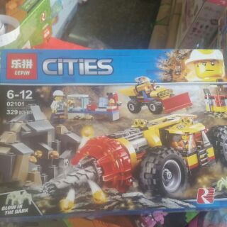 lego city 02101. thám hiểm lòng đất. 329 miếng.