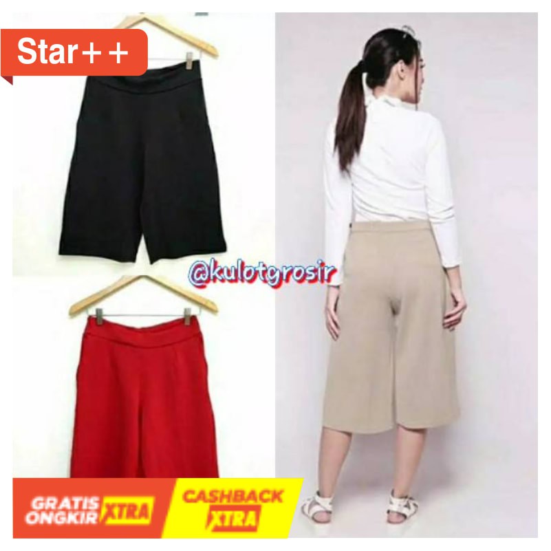 Quần Culottes / Crepe Ngắn Thời Trang Cho Nữ