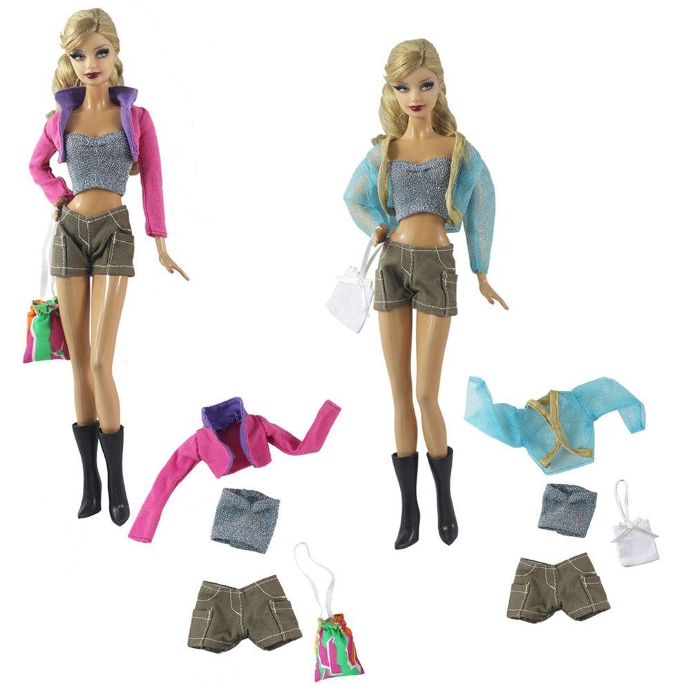 Quần Short Jean Màu Cầu Vồng Cho Búp Bê 1/6 BJD 11.5&quot;