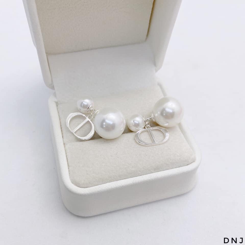 Khuyên tai nữ CD bông tai trai nhân tạo chuẩn bạc ta hàng đẹp - Kho sỉ bạc Nhất Linh