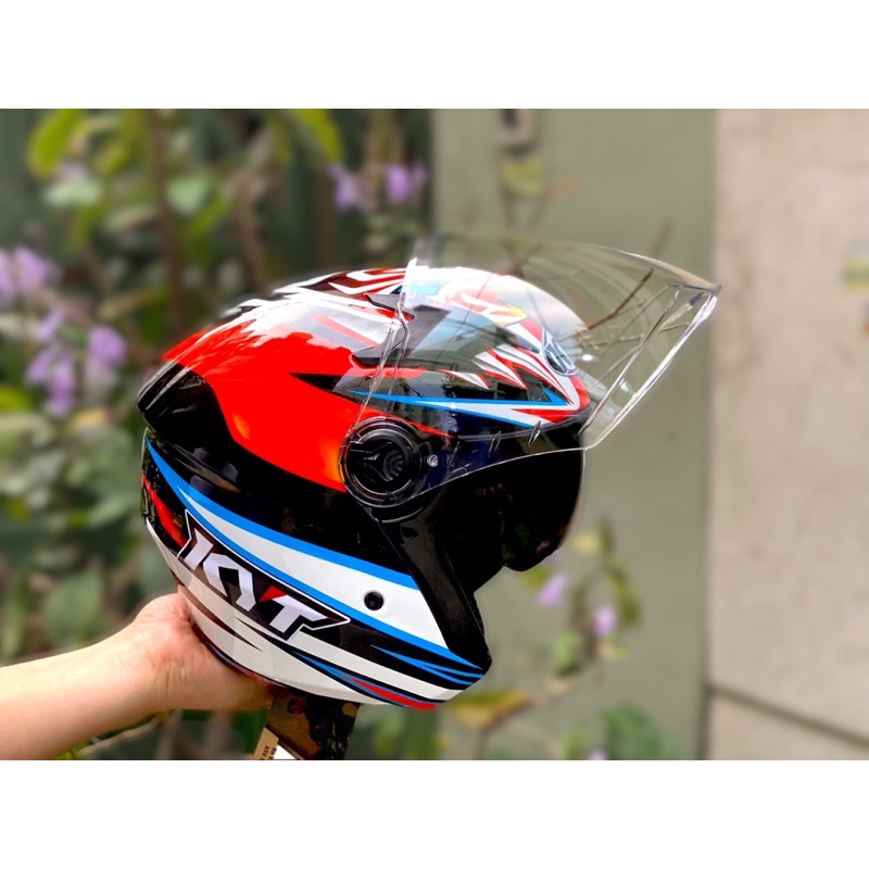Mũ Bảo Hiểm 3/4 M268 2 kính Tiger Bassani cực đẹp , Lên logo kyt , Bảo hành 12 tháng