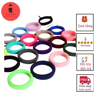 Dây buộc tóc, chun buộc tóc màu trơn dilysfashion kp03 phong cách hàn quốc