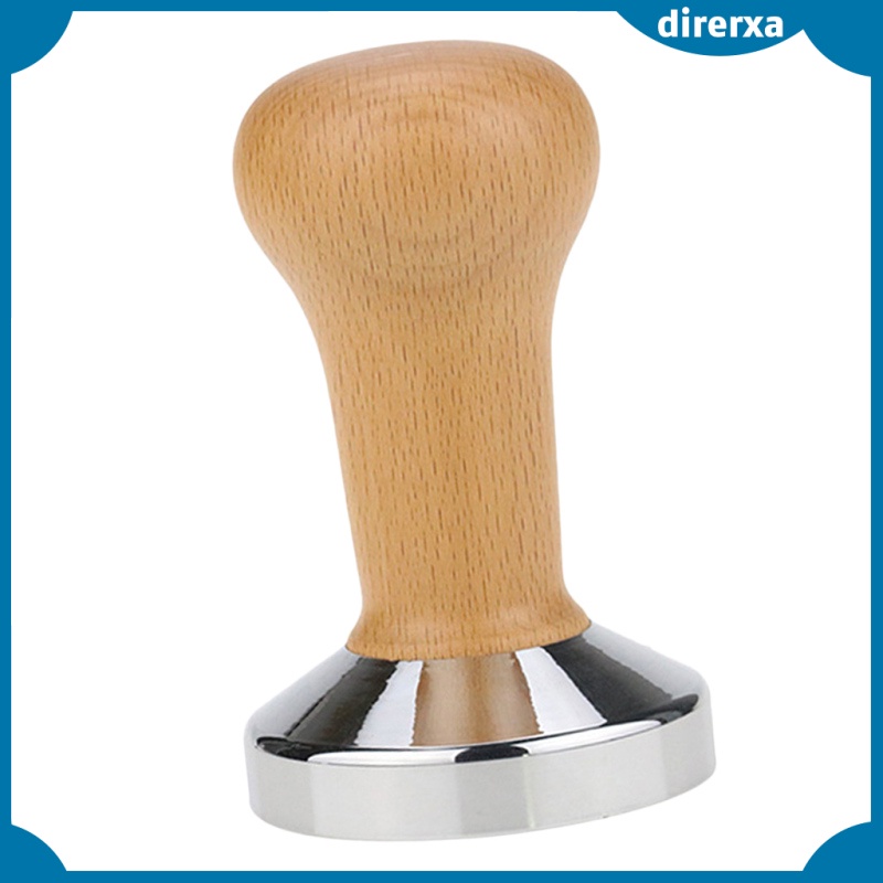 Stainless Coffee Bean Tamper Barista Pressing Tool W/ Handle 51mm/58mm Base