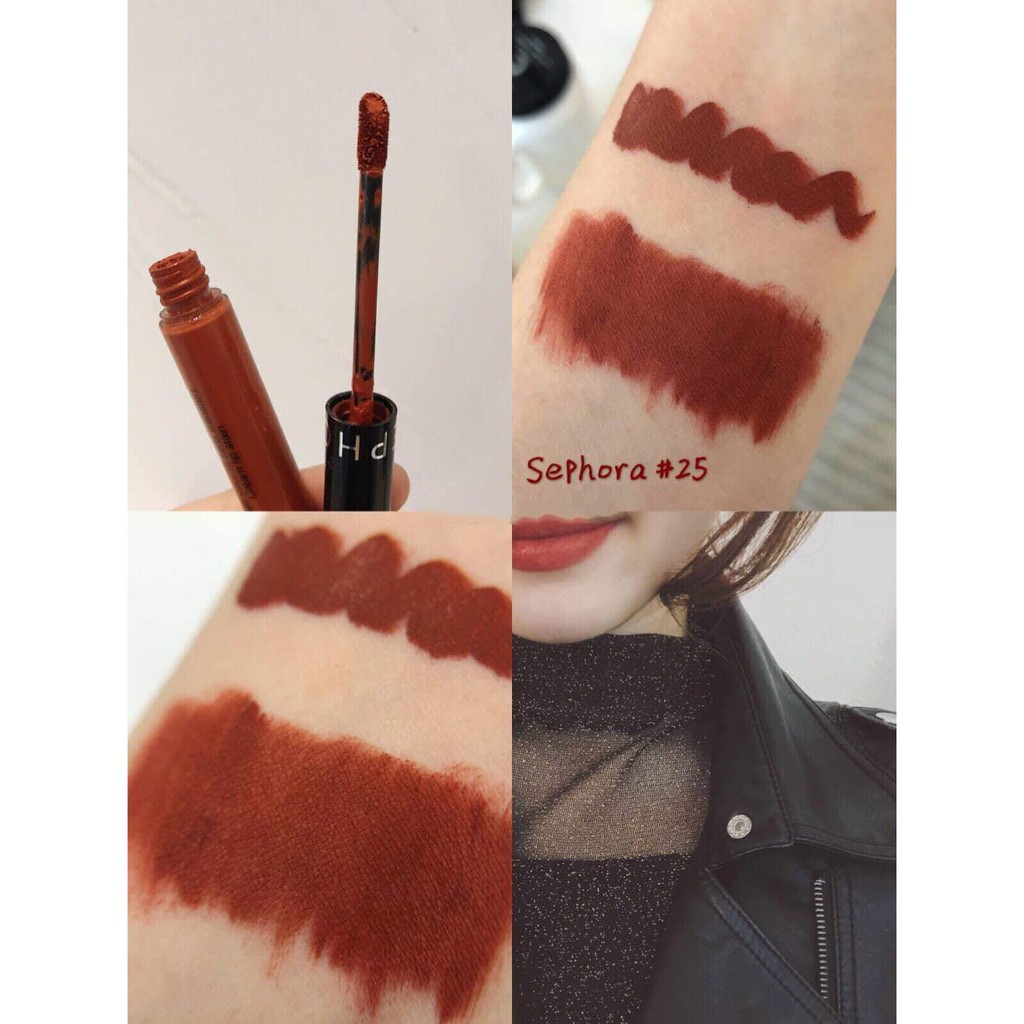 Hàng Pháp - Bill sephora ảnh cuối - Son Kem Sephora cream lip stain 25 Coral sunset