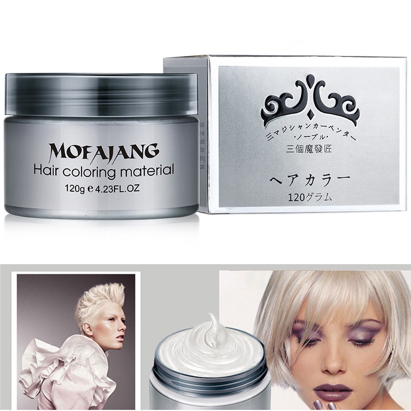 1 Chai Sáp Màu Tóc Kem Nhuộm Tóc Tạm Thời Thuốc Nhuộm Tóc Chuyên Nghiệp Có Thể Giặt được Phụ Kiện Dụng Cụ Tạo Kiểu Thuốc Nhuộm Khô Dùng Một Lần.