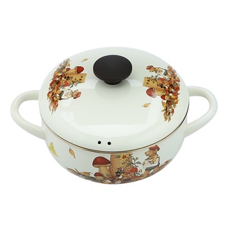 Nồi tráng men sử dụng bếp từ hoa văn con gấu fujihoro ftcv-16w