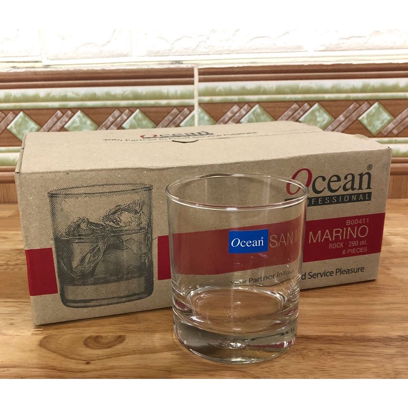 BỘ 6 CỐC THỦY TINH SAN MARINO WATER OCEAN THÁI LAN - 290ML