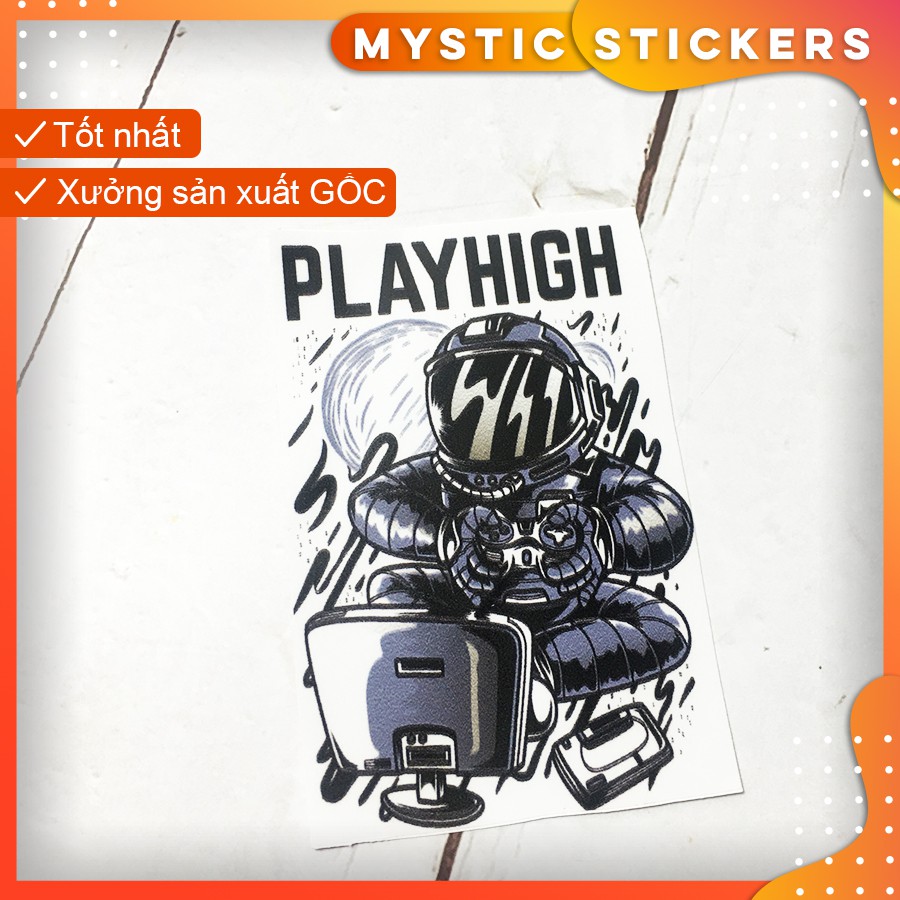 [PLAY2] 01 Sticker chống nước/dán laptop vali xe mũ bảo hiểm nhà cửa ...