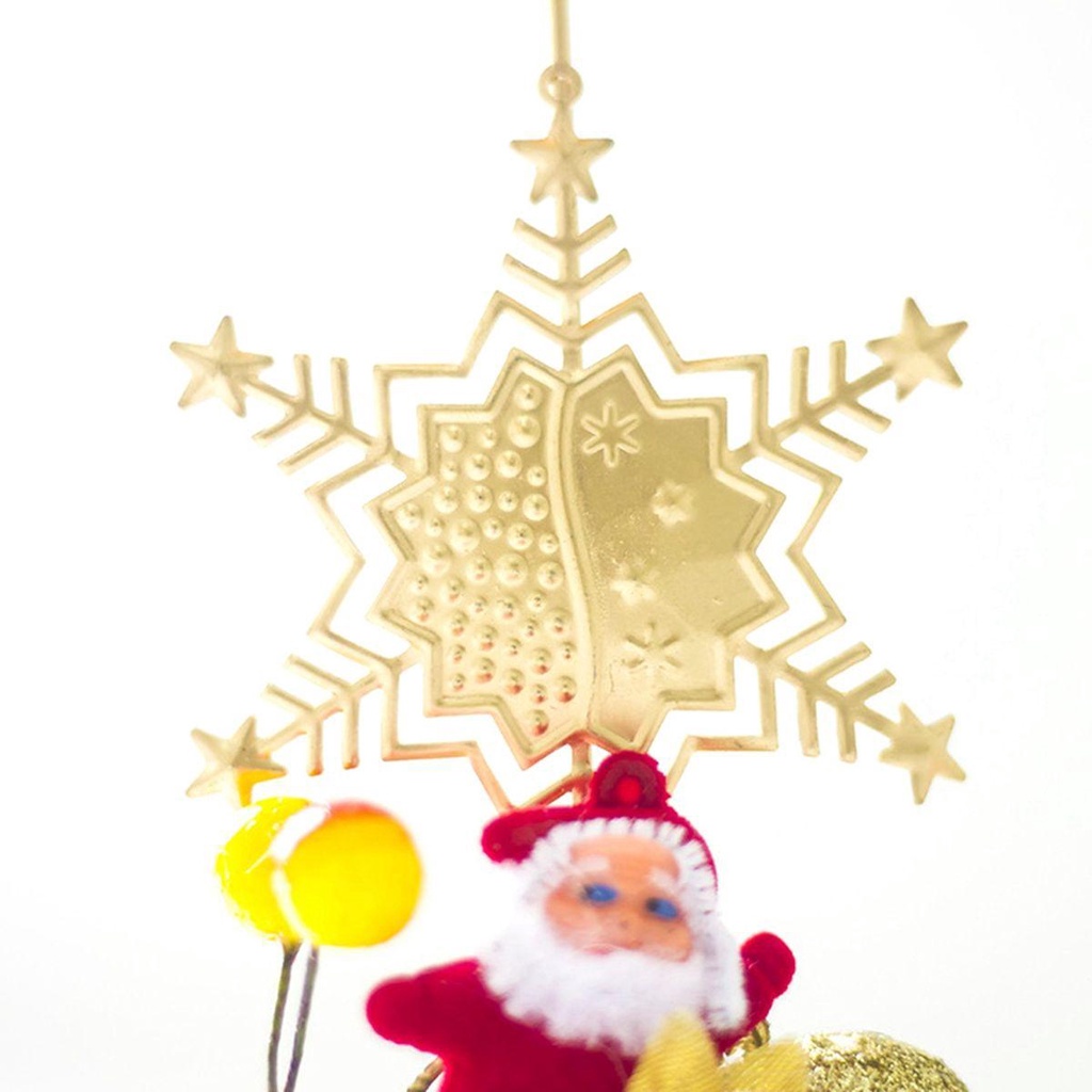 NICKOLAS Giá Đỡ Đèn Cầy Bằng Kim Loại Hình Bông Tuyết / Ngôi Sao