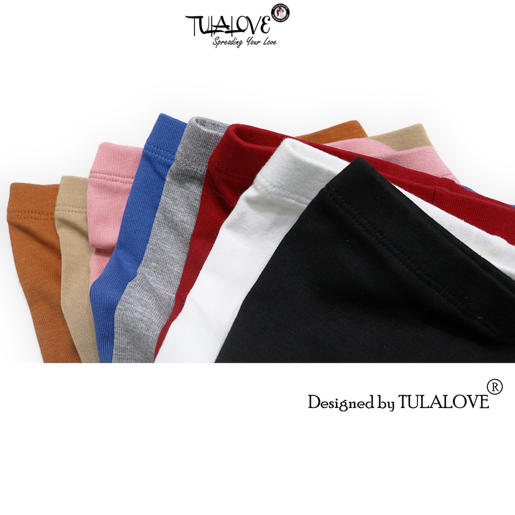 Quần Dài Legging Bé Gái Màu Đơn Sắc Form Ôm, Quần dài Quần Legging Cho Bé Gái Tulalove