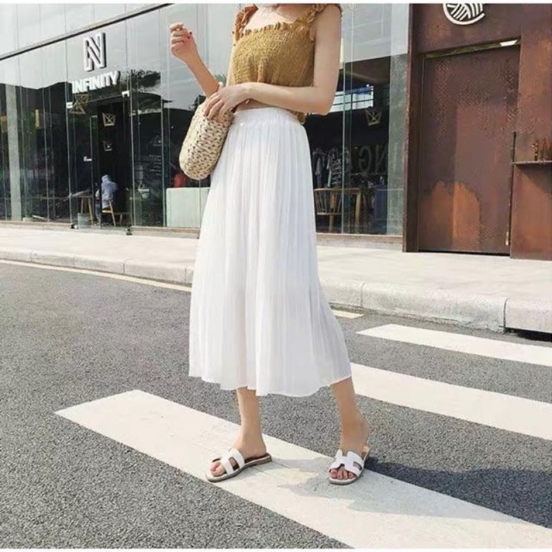 CHÂN VÁY DẬP LY DÀI