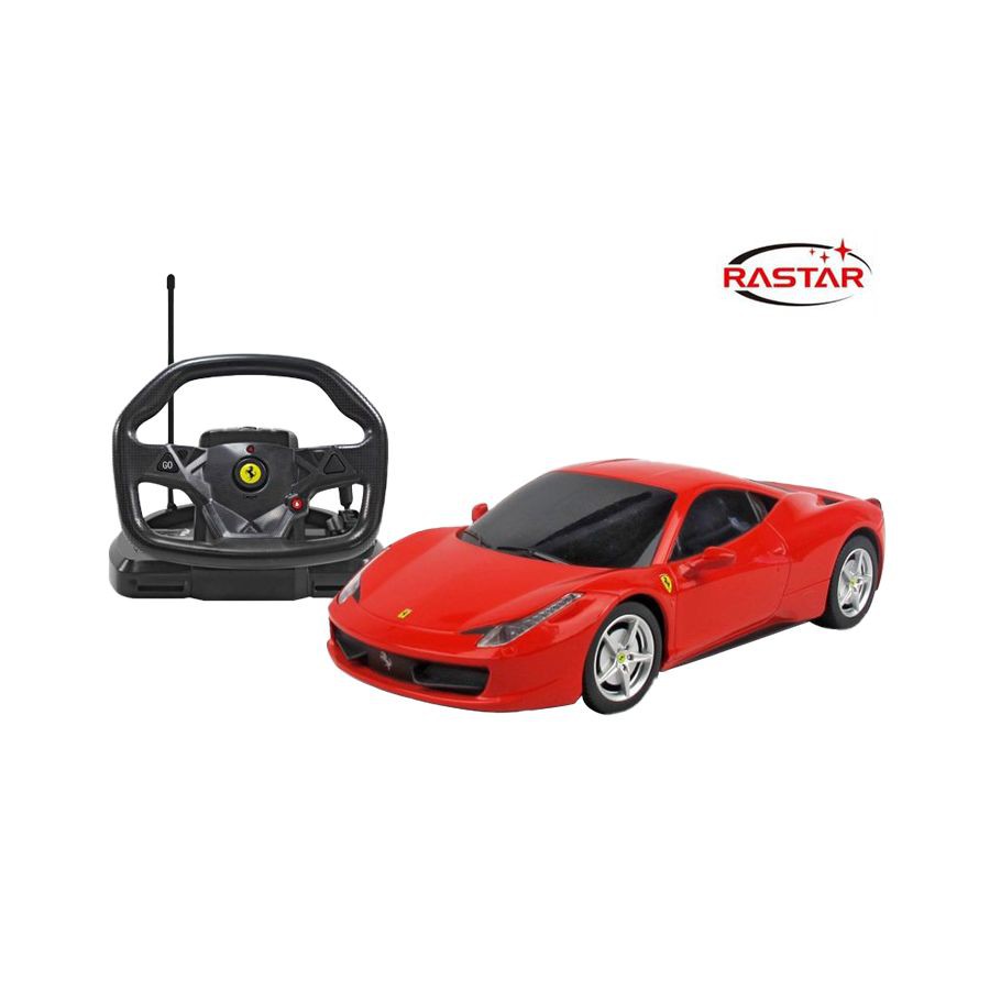 Đồ chơi xe điều khiển RASTAR - Xe Ferrari 458 Italy với volang điều khiển- Mã SP R53400-10