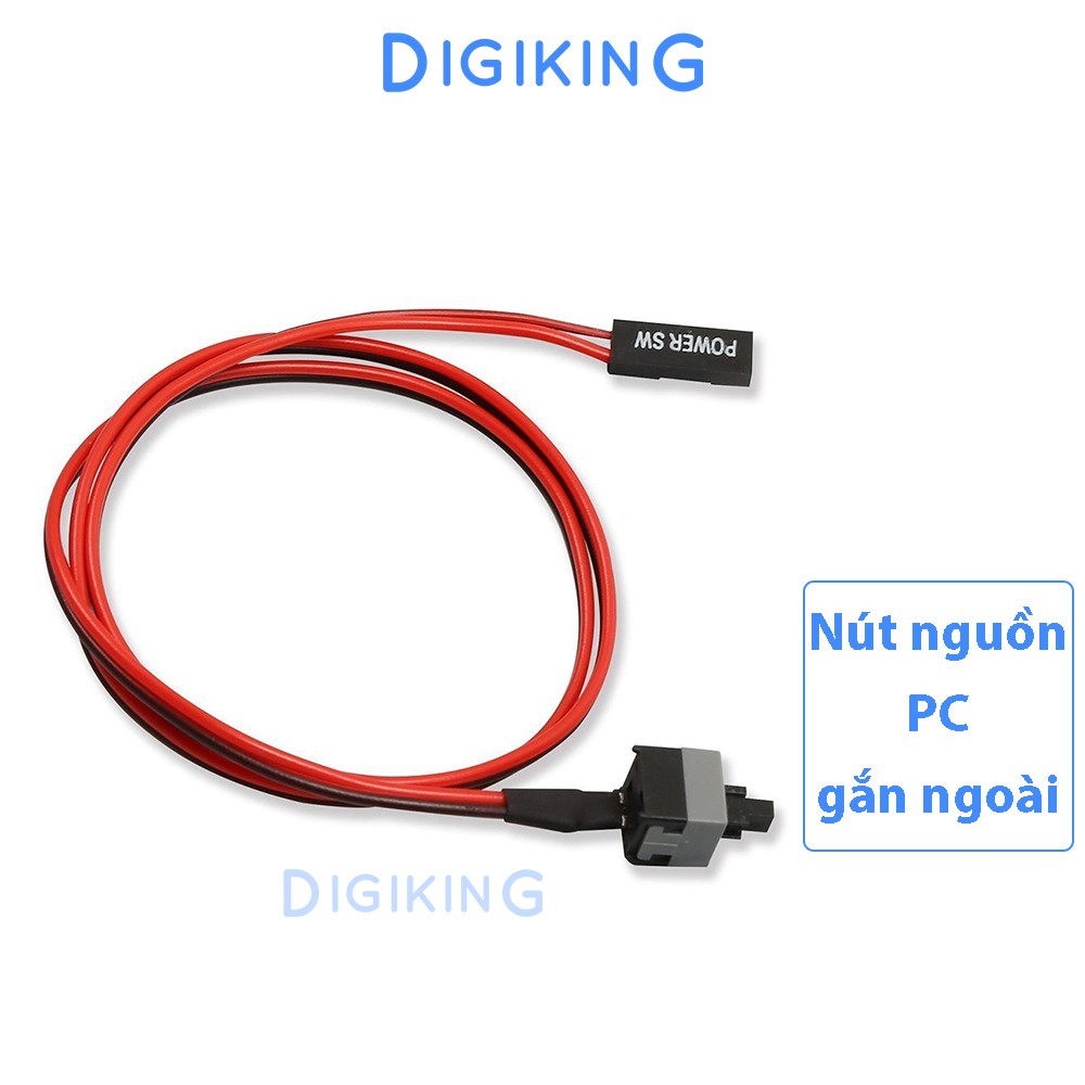 Nút nguồn máy tính gắn ngoài, bật tắt Power cho PC dài 50cm cắm main