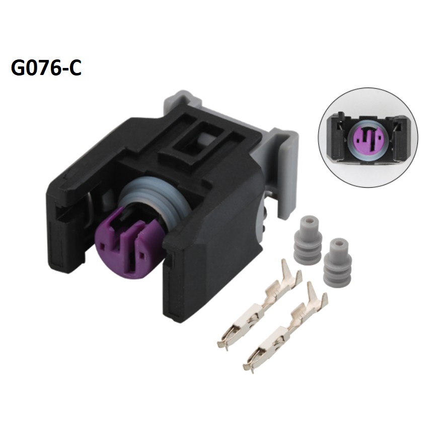 G076-Giắc cắm vòi phun nhiên liệu 2 lỗ
