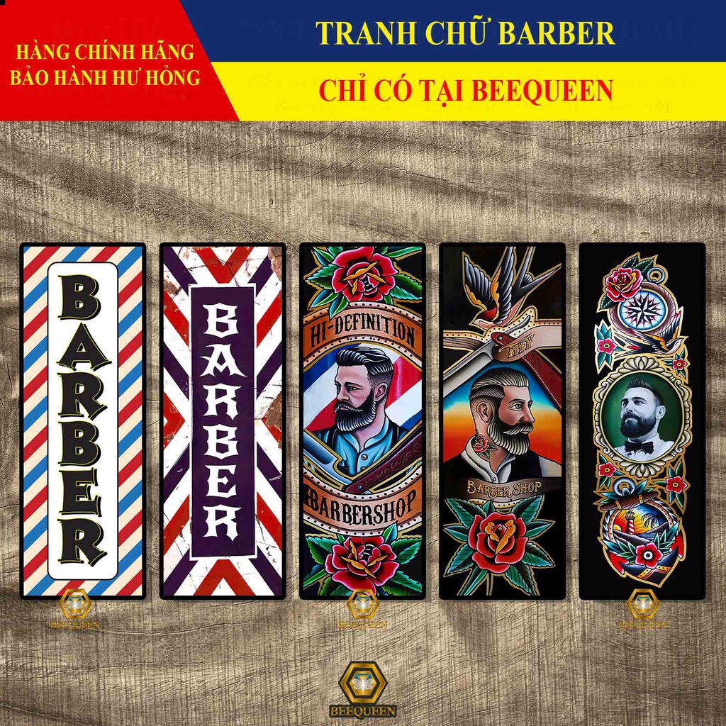 Tranh Trang Trí Quán Tóc - Barber Shop Nghệ Thuật Đường Phố