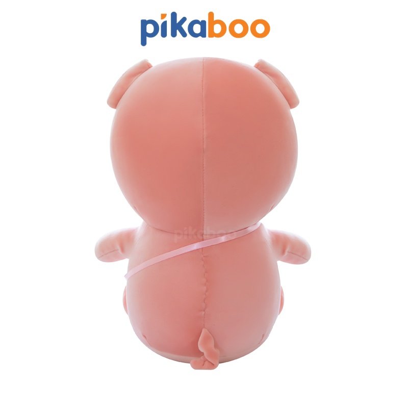 (Summer Sale 50%) Gấu bông heo quần yếm cao cấp Pikaboo, vải cotton nhung lông mịn mềm thoáng, nhồi bông 3D tinh khiết