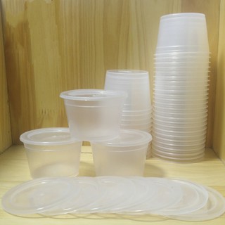 [Siêu Rẻ] Hộp Nhựa Caramen Có Nắp Đựng Slime 50ml - 100ml