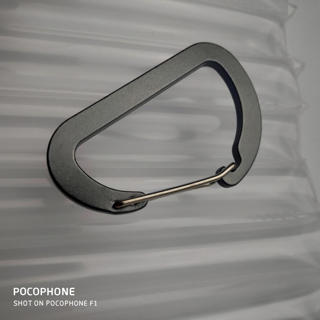 Móc Khoá D 8cm Bản Nhôm Đặc Siêu Cứng Khoá siêu Bền