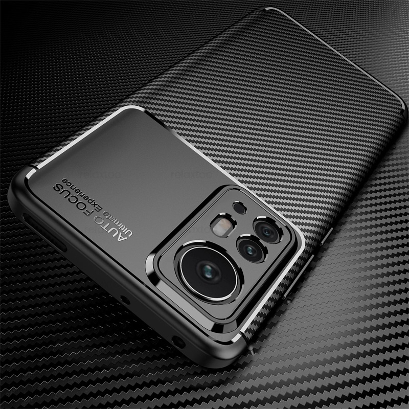 Ốp Điện Thoại TPU Silicone Mềm Siêu Mỏng Họa Tiết Sợi Carbon Cho Xiaomi 12 12T Pro Ultra 12X 12Ultra 12Pro Mi12