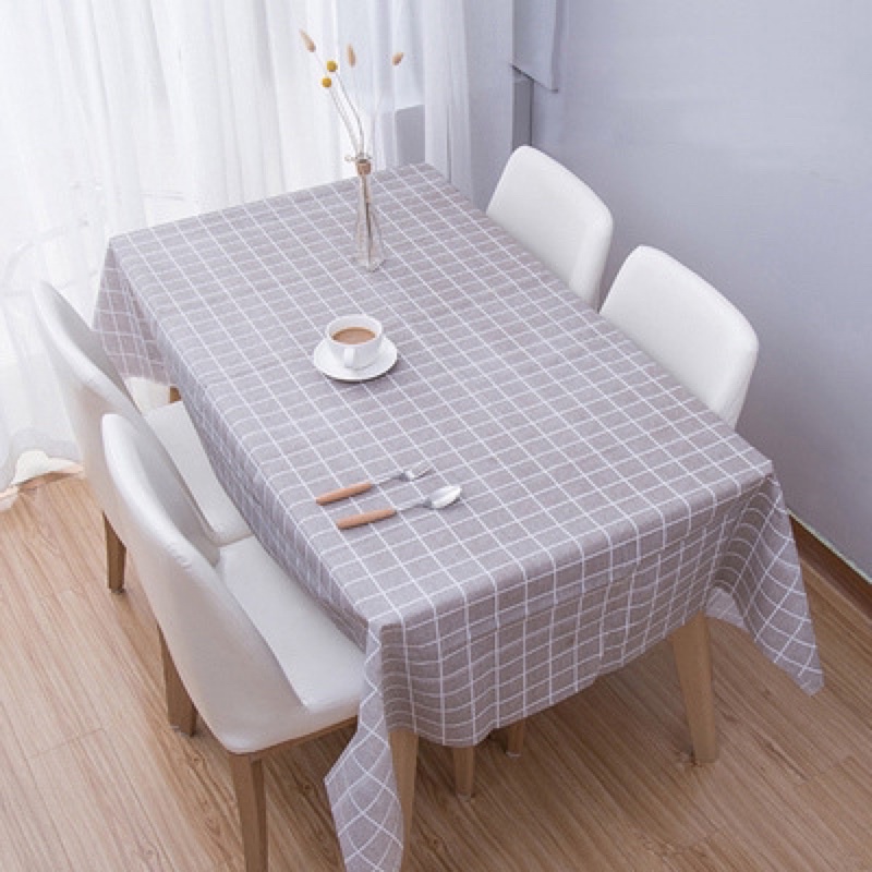 Khăn trải bàn kẻ caro trang trí sinh nhật phong cách vintage Hàn Quốc HG459