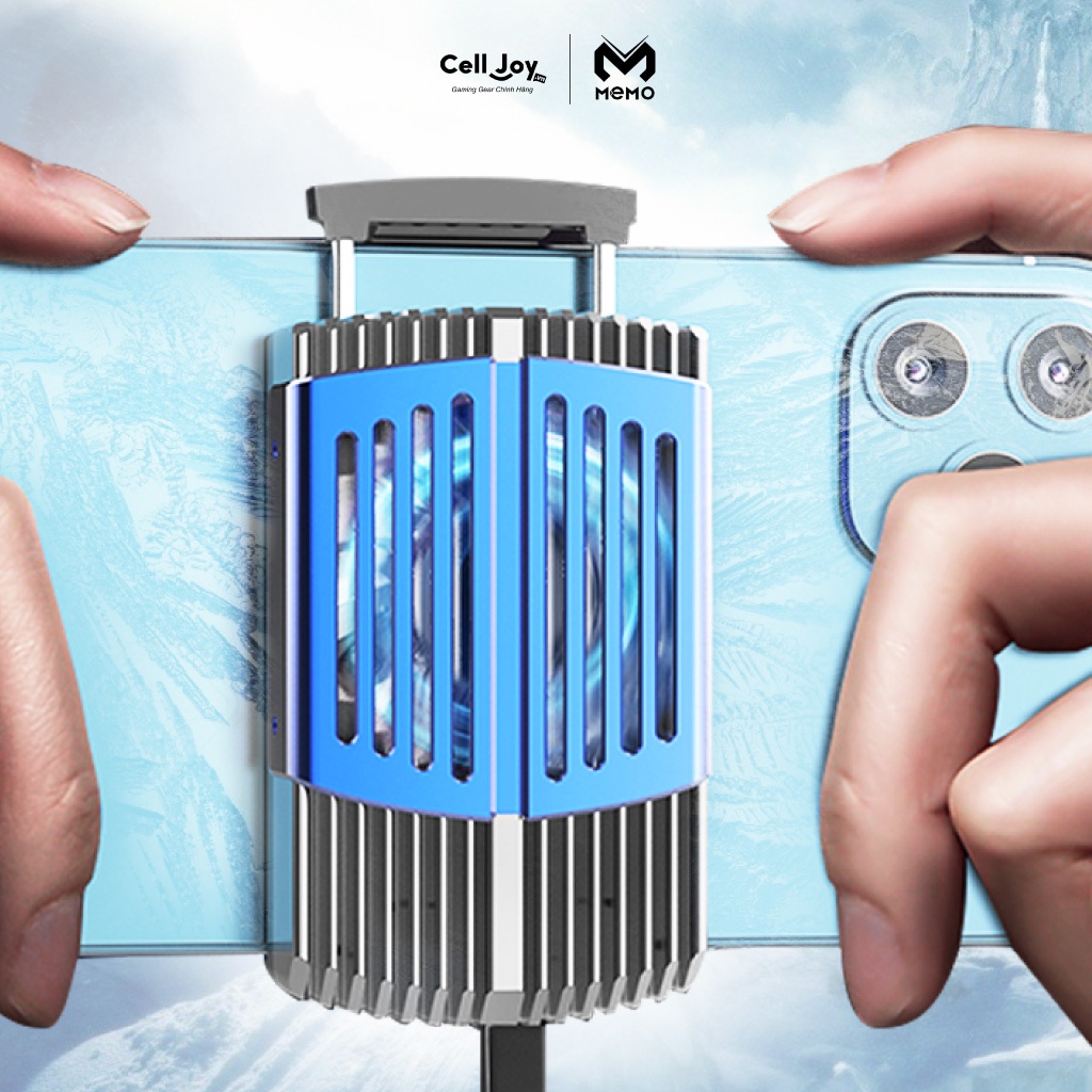 Tản nhiệt MEMO DL08 quạt tản nhiệt điện thoại sò lạnh 0ºC chính hãng MEMO thế hệ mới cho iPhone/Android hiệu năng cao