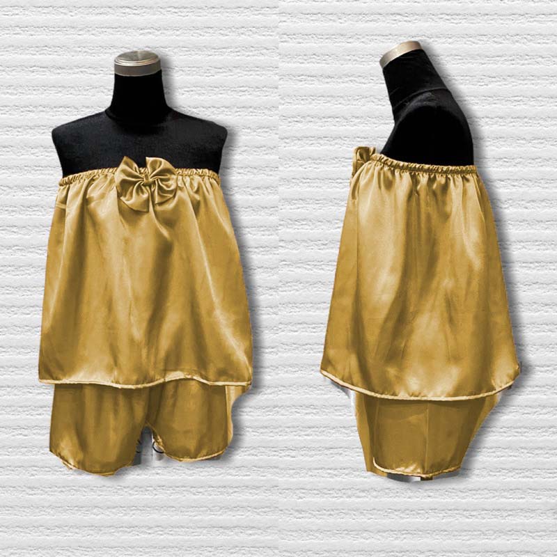 Bộ Quây Lửng Spa Bộ Váy Quây Lửng Kèm Quần Tắm Trắng Massage Triệt Lông dành cho Spa (không nơ)