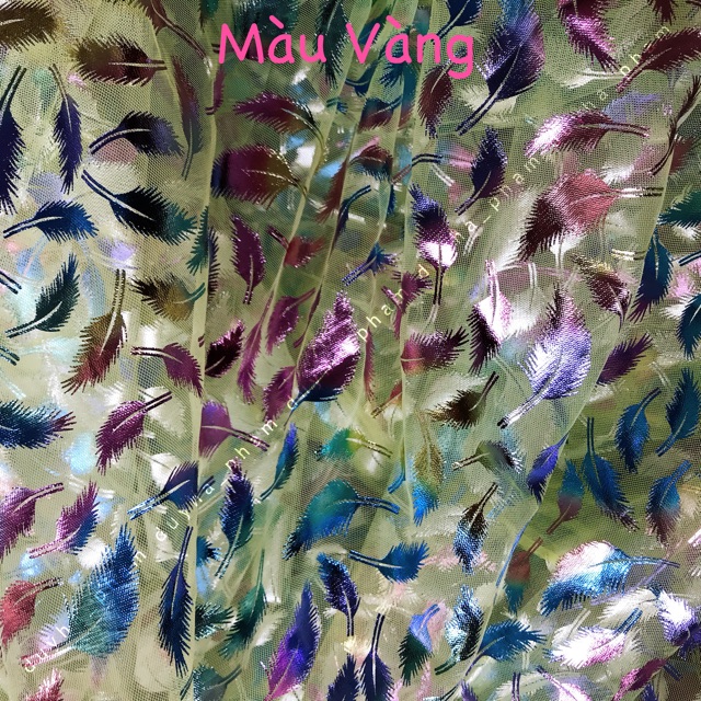 🦢VẢI LƯỚI LÔNG VŨ ÁNH HOLOGRAM 🦢
