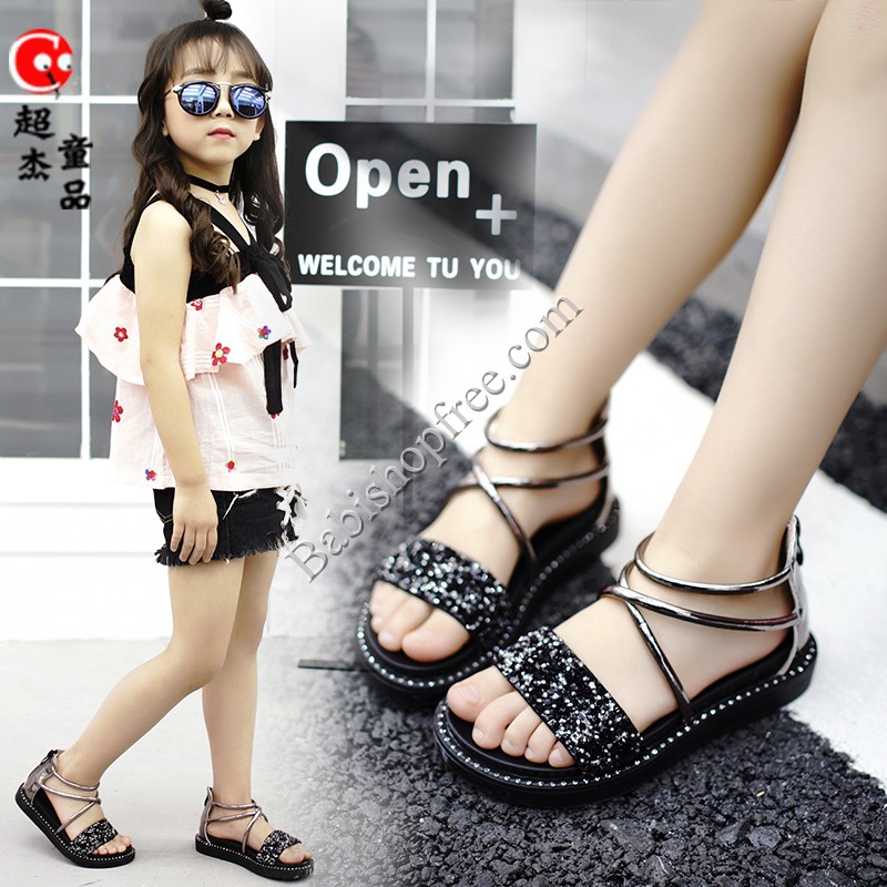 Giày sandal bé gái chiến binh 2019 size 26-36 SDG11