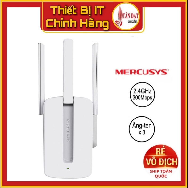 Kích sóng wifi Mercusys MW300re 3 râu cực mạnh- chính hãng mới 100%