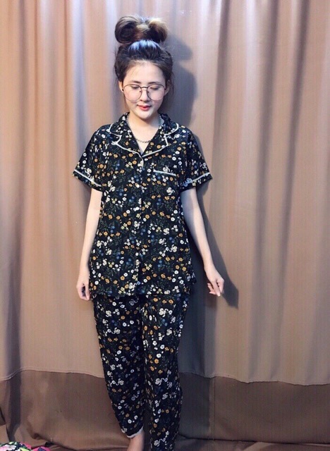 Bộ pirama viền ren