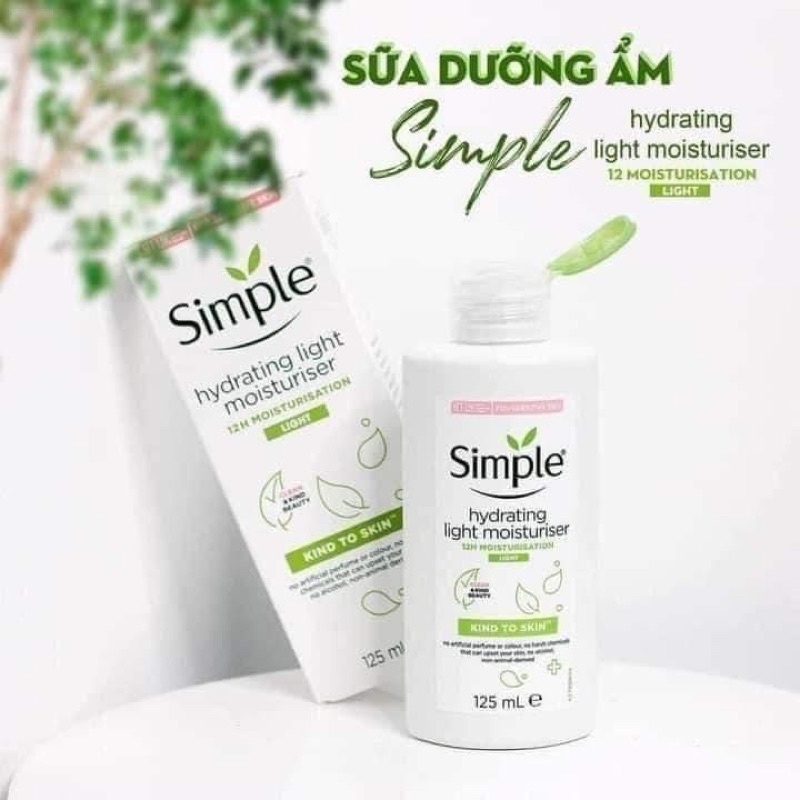 Sữa Dưỡng Da Simple Kind To Skin Hydrating Light Moisturiser 125ml