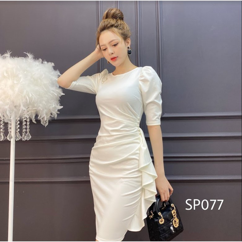 CRYS Váy body ngọc sườn, váy công sở, dự tiệc quyến rũ SP077 | BigBuy360 - bigbuy360.vn