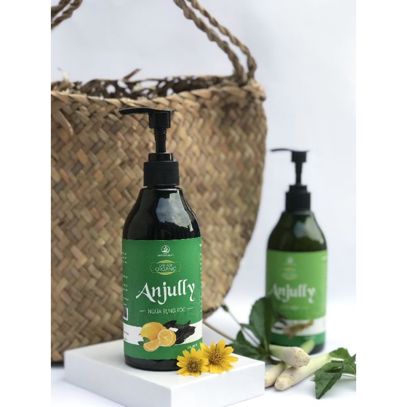 Dầu Gội Thảo Dược ORGANIC Anjully KHÔNG HOÁ CHẤT Ngăn Ngừa Rụng Tóc