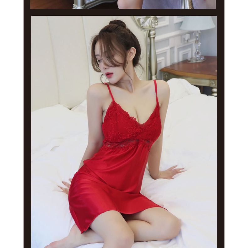 Đồ Ngủ Nữ|Đầm Ngủ Sexy - Chất Đẹp -Túi Zip Xịn Ren Mềm Mịn Xinh Đẹp Quyến Rũ