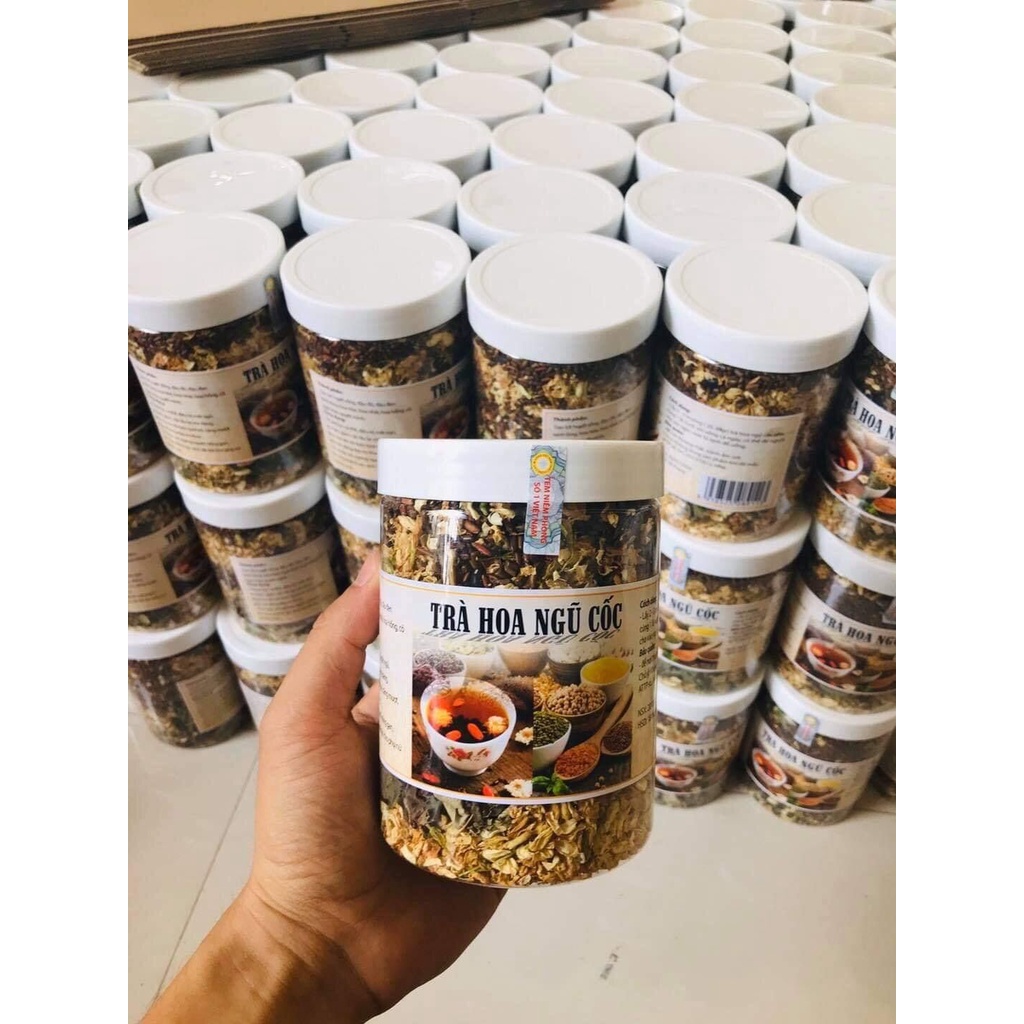 Trà Hoa Ngũ Cốc Thanh Lọc Cơ Thể, trà gạo lứt xạ đen giảm cân giải nhiệt mát gan, dễ ngủ, giảm mỡ bụng - TNC